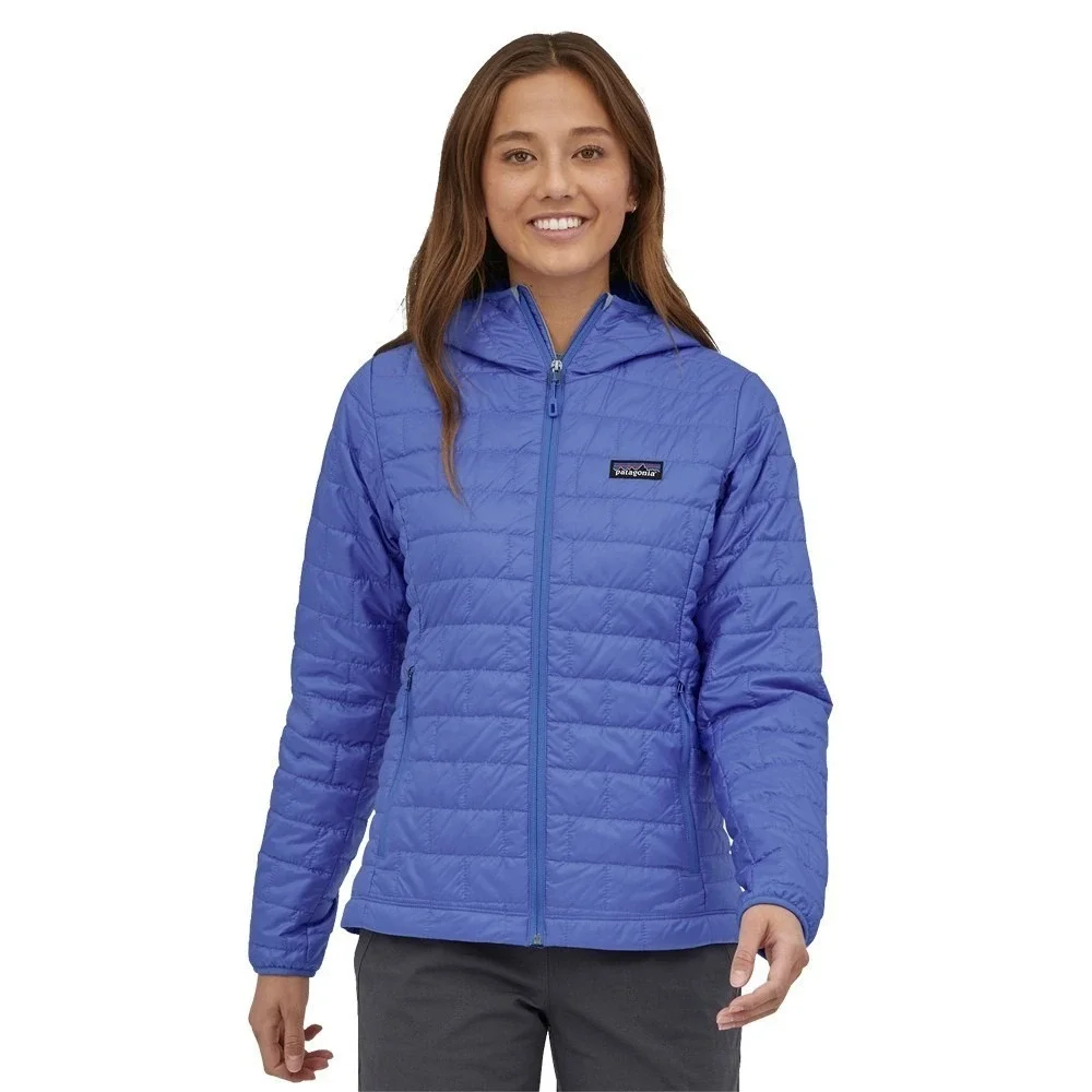 Patagonia Nano Puff Insulated Hoody Jacket Size Medium Float Blue - Picture 6 of 17
